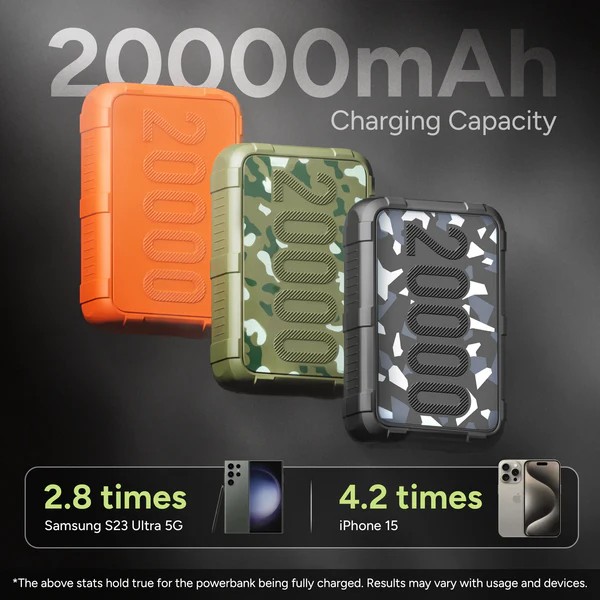 Ambrane Force 20000mAh Powerbank- Black - Image 2