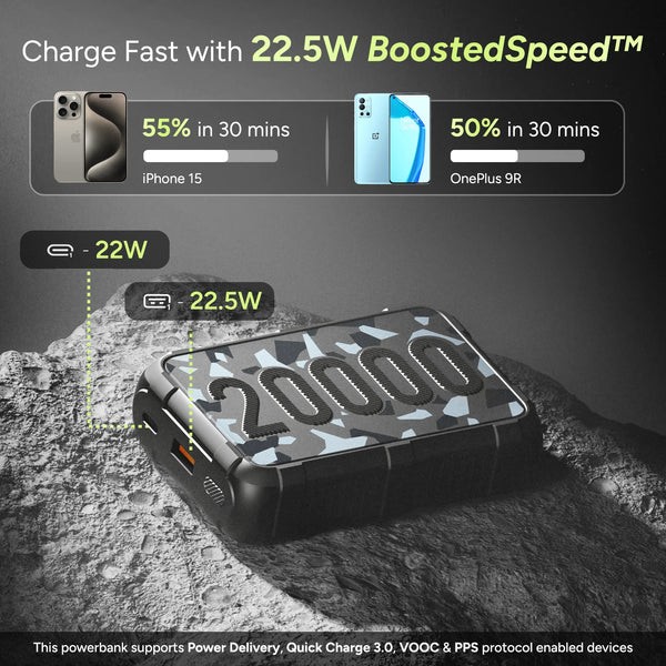 Ambrane Force 20000mAh Powerbank- Black - Image 3