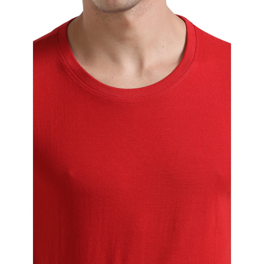 Swiss Military Dynamic Men's Round Neck T-Shirt- Red - Image 6