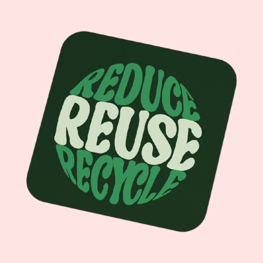 RRR Vibes Coaster with Foam - Square - 9 x 9 cm - Image 19