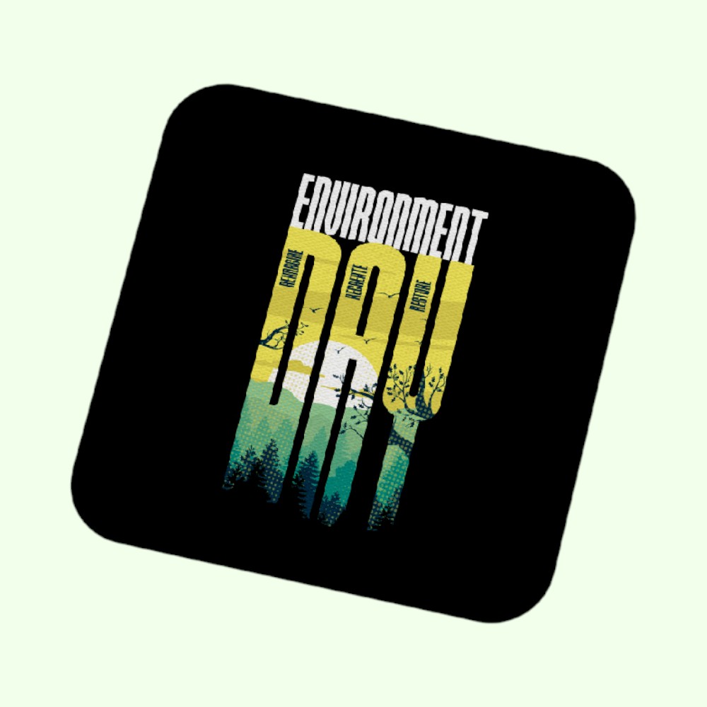 RRR Vibes Coaster with Foam - Square - 9 x 9 cm - Image 5
