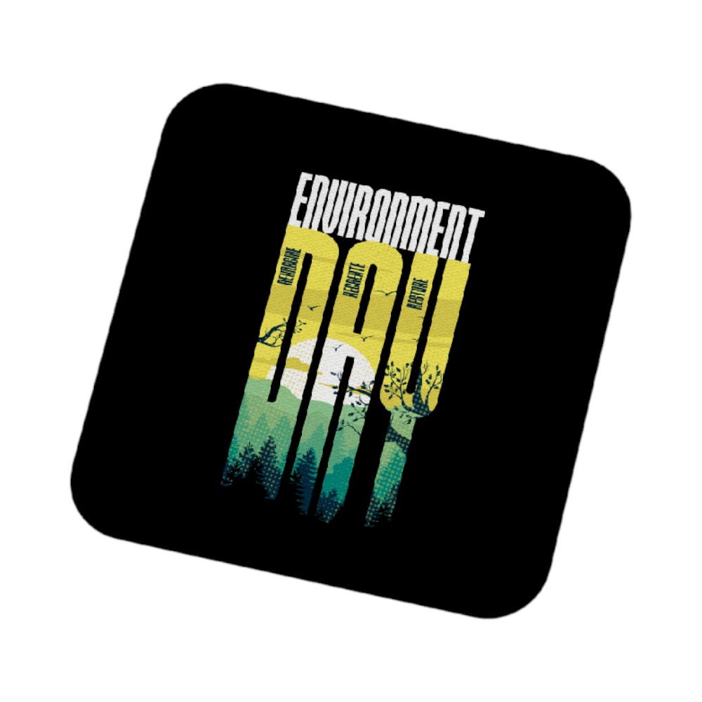 RRR Vibes Coaster with Foam - Square - 9 x 9 cm - Image 6