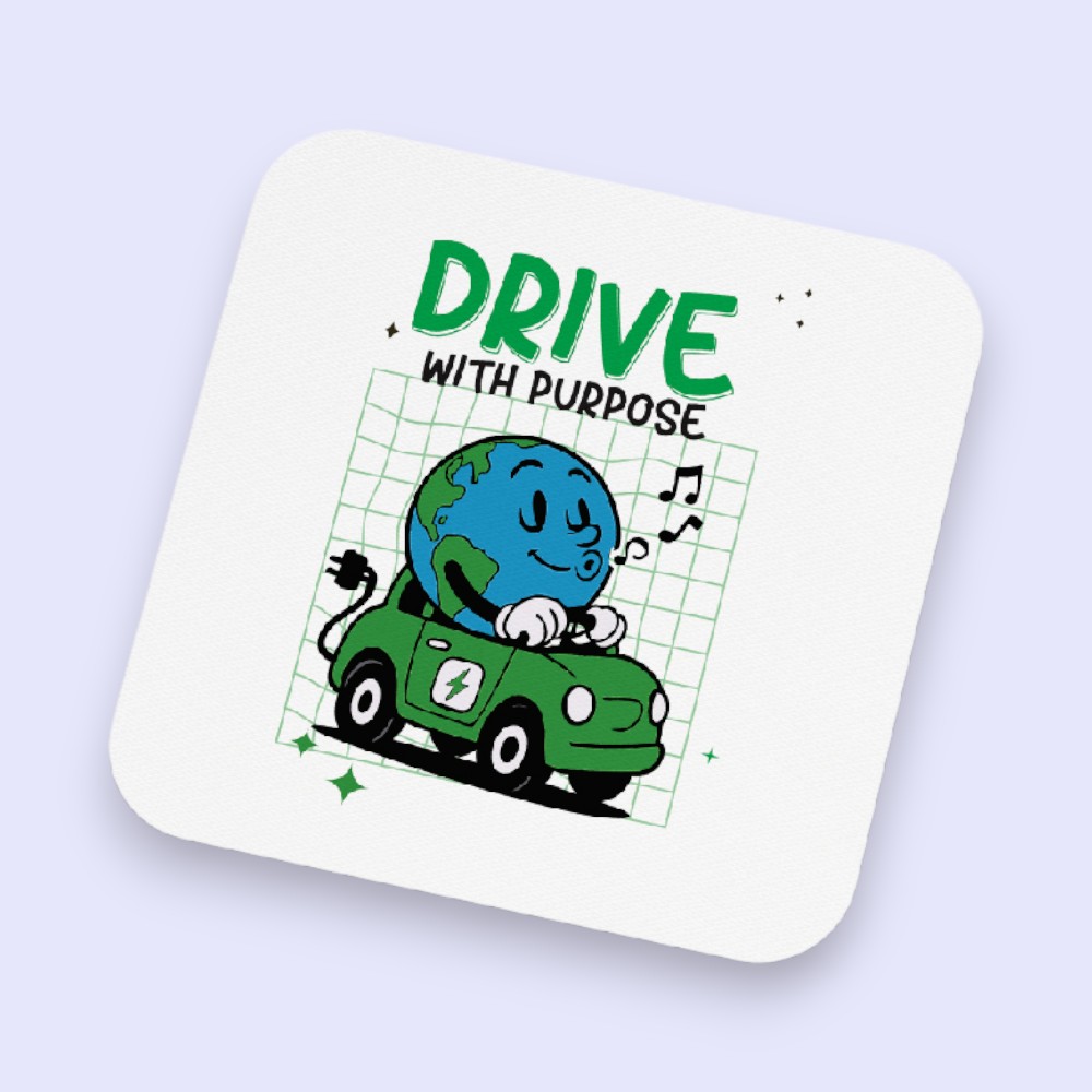 RRR Vibes Coaster with Foam - Square - 9 x 9 cm - Image 7