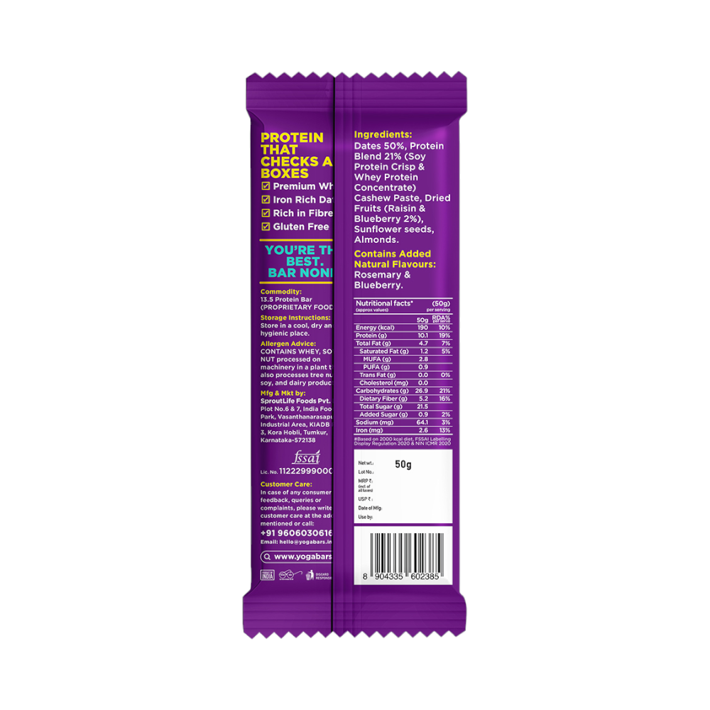 Yoga Bar Protein Mocha Brownie Bar-10g - Image 7
