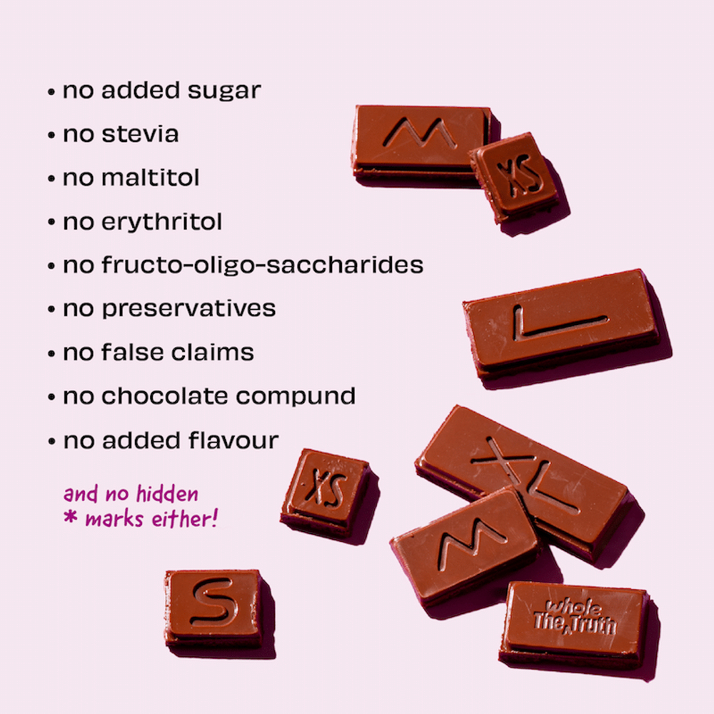 The Whole Truth 55% Dark Chocolate Sweetened with Dates-80g - Image 14