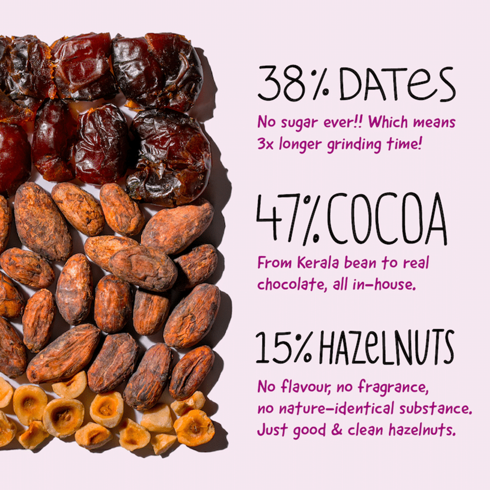 The Whole Truth 55% Dark Chocolate Sweetened with Dates-80g - Image 15