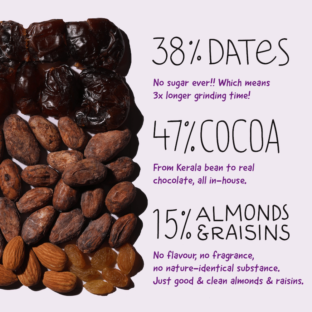 The Whole Truth 55% Dark Chocolate Sweetened with Dates-80g - Image 11