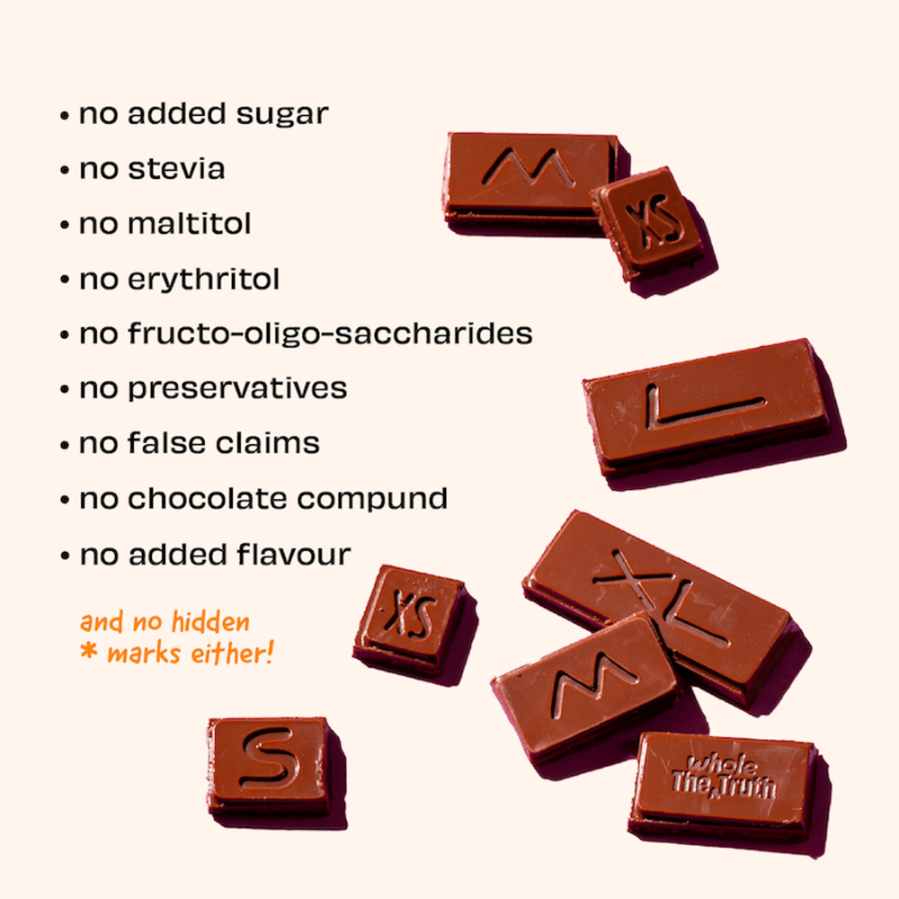 The Whole Truth 55% Dark Chocolate Sweetened with Dates-80g - Image 5