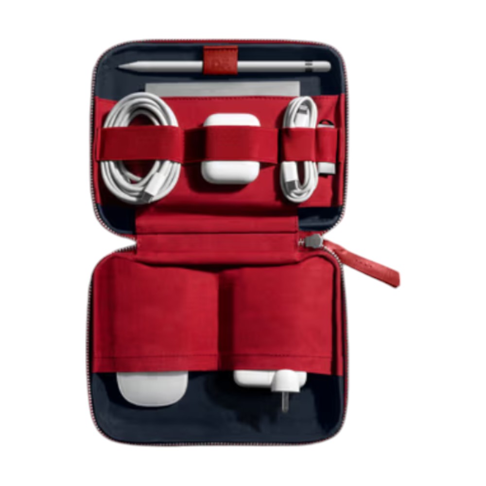 Daily Object Marshal Tech Kit Organiser-Leatherite-Red - Image 28