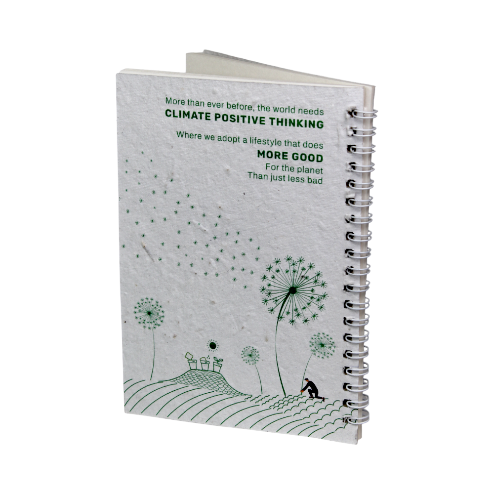 Eco wired Plantable Notepad : 5"x7": 72 Pages - Image 4