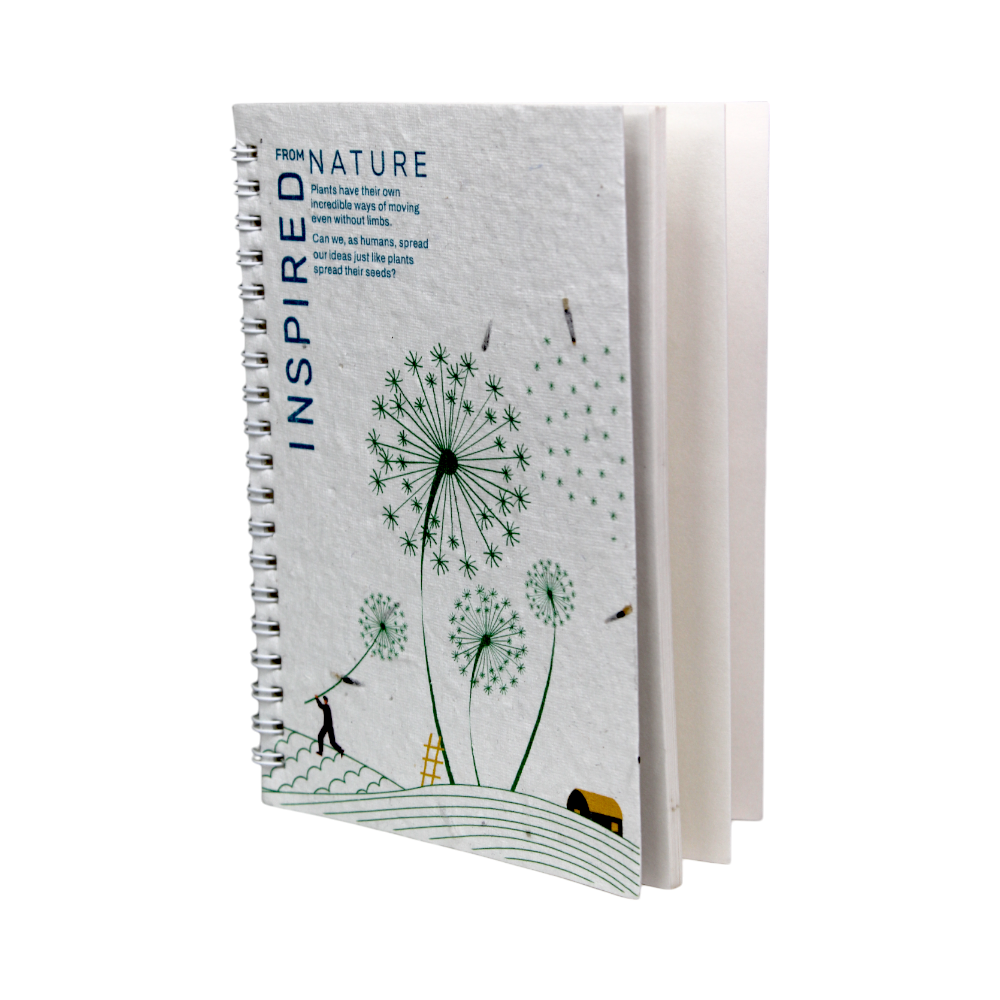 Eco wired Plantable Notepad : 5"x7": 72 Pages - Image 5
