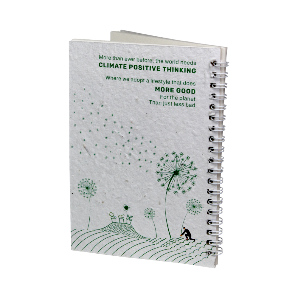 Eco wired Plantable Notepad : 5"x7": 72 Pages - Image 2