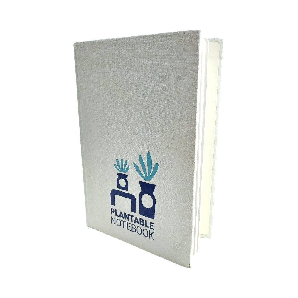 Eco Notes Plantable Hard Bound Dairy : A5 - White -192 Pages