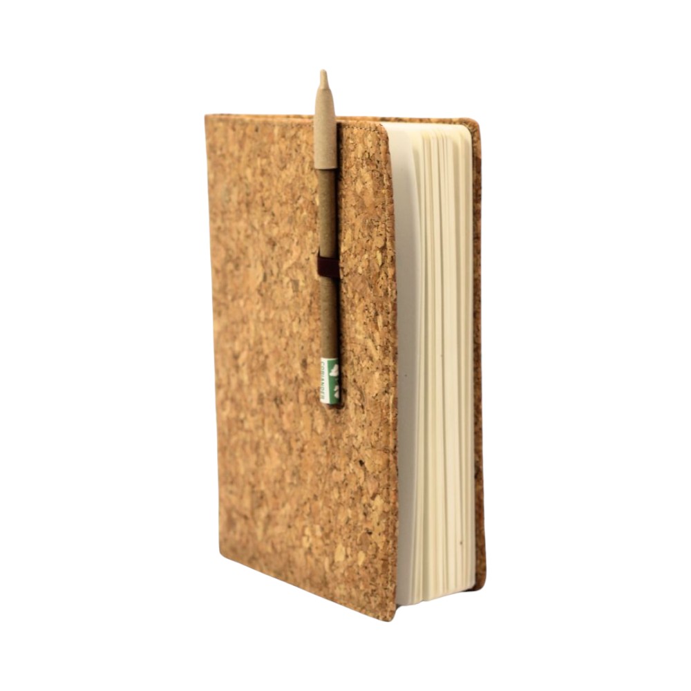 Cork Dairy with Pen Holder : A5 - Natural Brown -192 Pages - Image 4