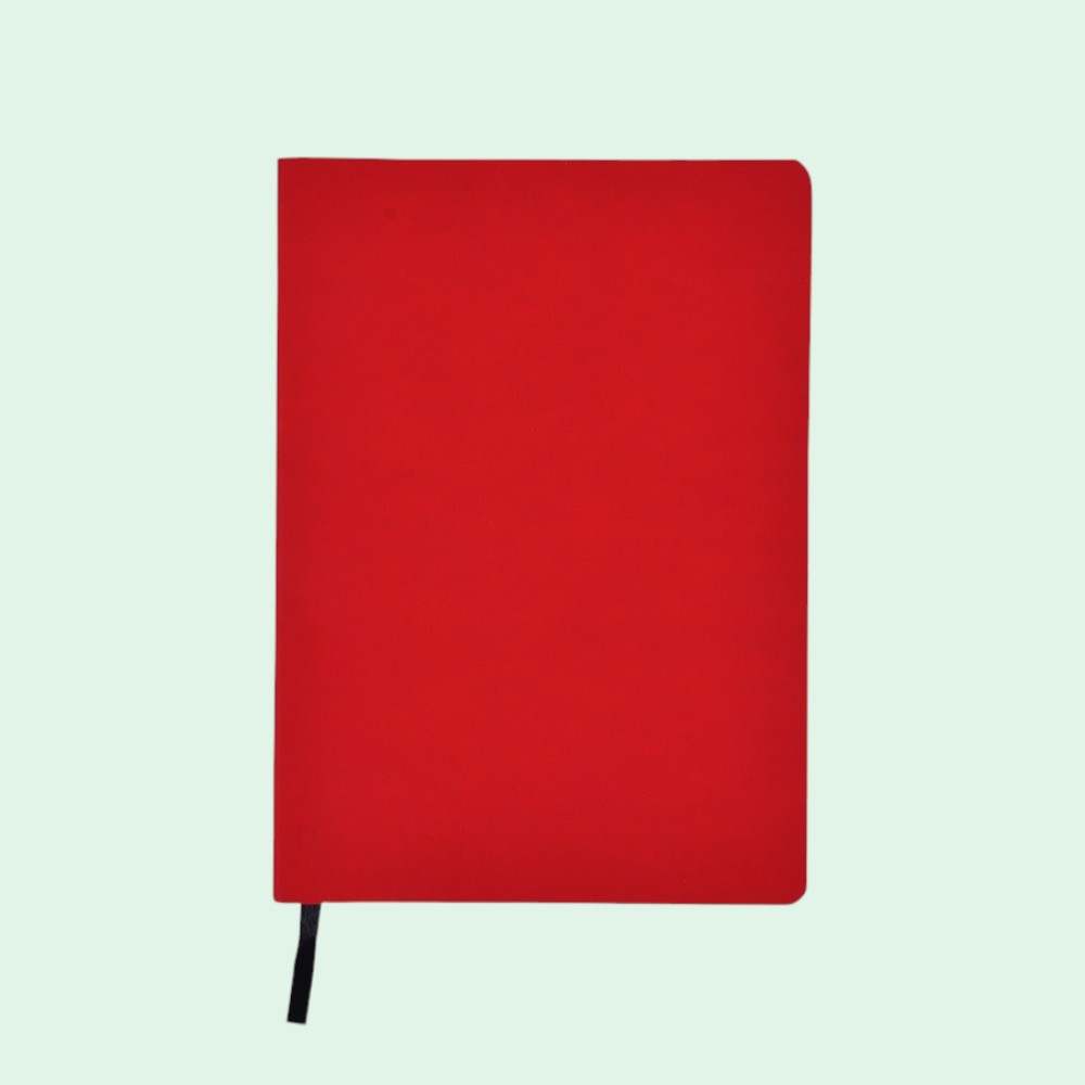 Softy Notebook- Red- A5- 96 Sheets - Image 4