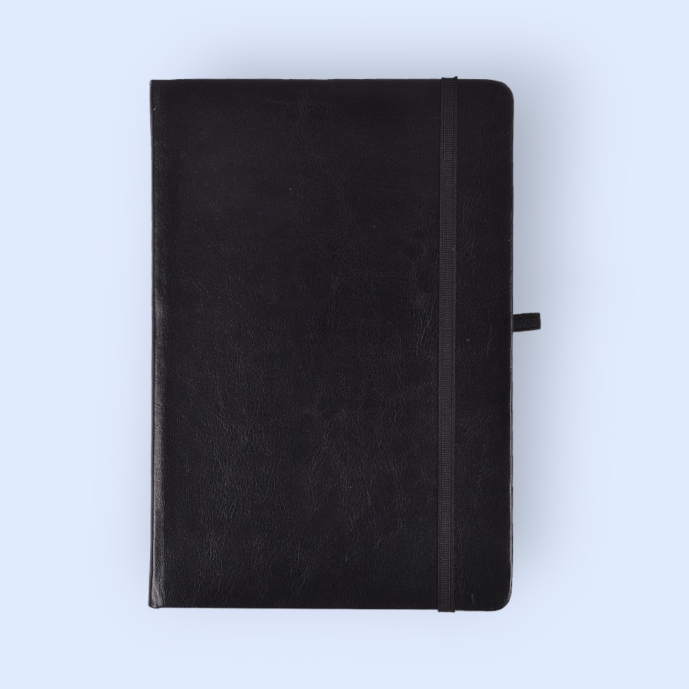 Optima Notebook- Black- A5- 96 Sheets - Image 2
