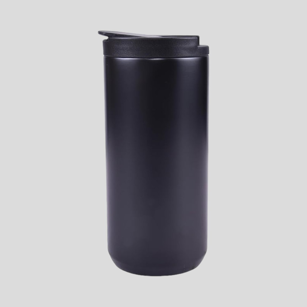Kofy Stainless Steel Travel Mug- Black- 350ml - Image 8