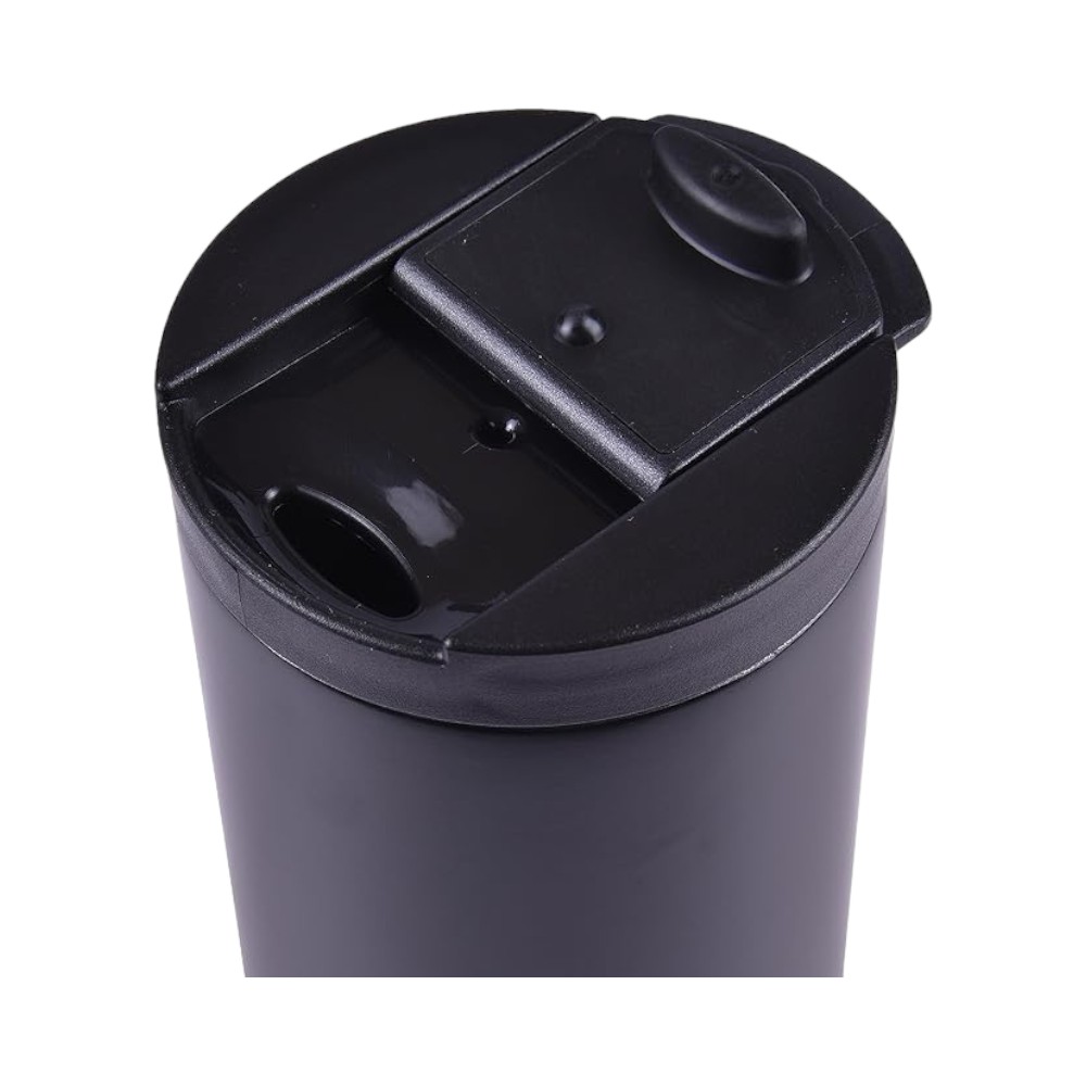 Kofy Stainless Steel Travel Mug- Black- 350ml - Image 6