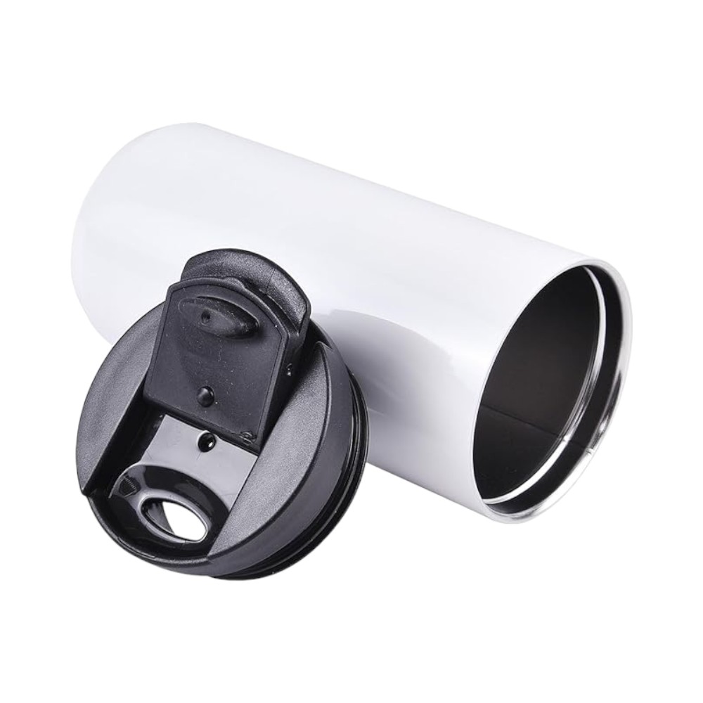 Kofy Stainless Steel Travel Mug- Black- 350ml - Image 4